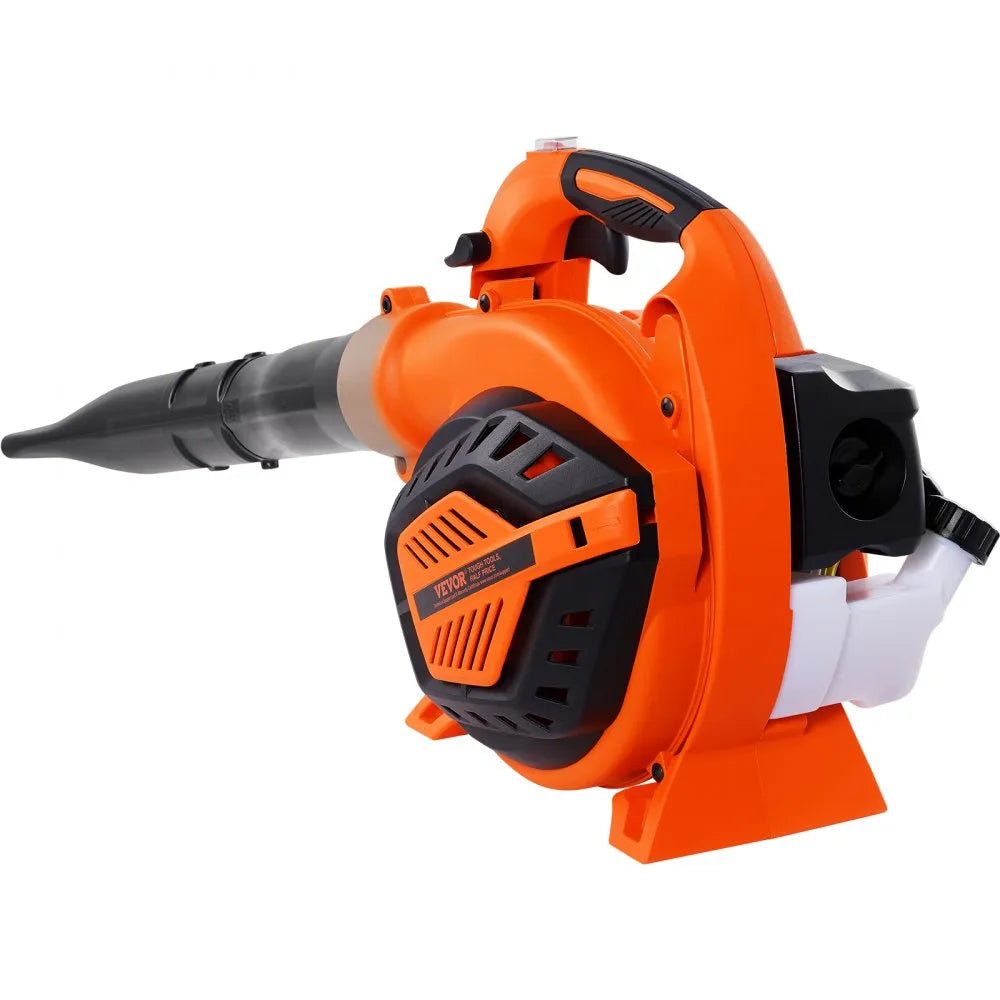 VEVOR Gas Leaf Blower, 26CC 2-Cycle Handheld Leaf Blower with A Fuel Tank, 2-in-1Gas-powered Blower 425CFM Air Volume 156MPH Speed, Ideal for Lawn Care, Leaf Cleaning, and Snow Removal