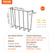 VEVOR Livestock Hay Feeder 2 Packs 24 Gallons Wall Mounted Goat Hay Rack