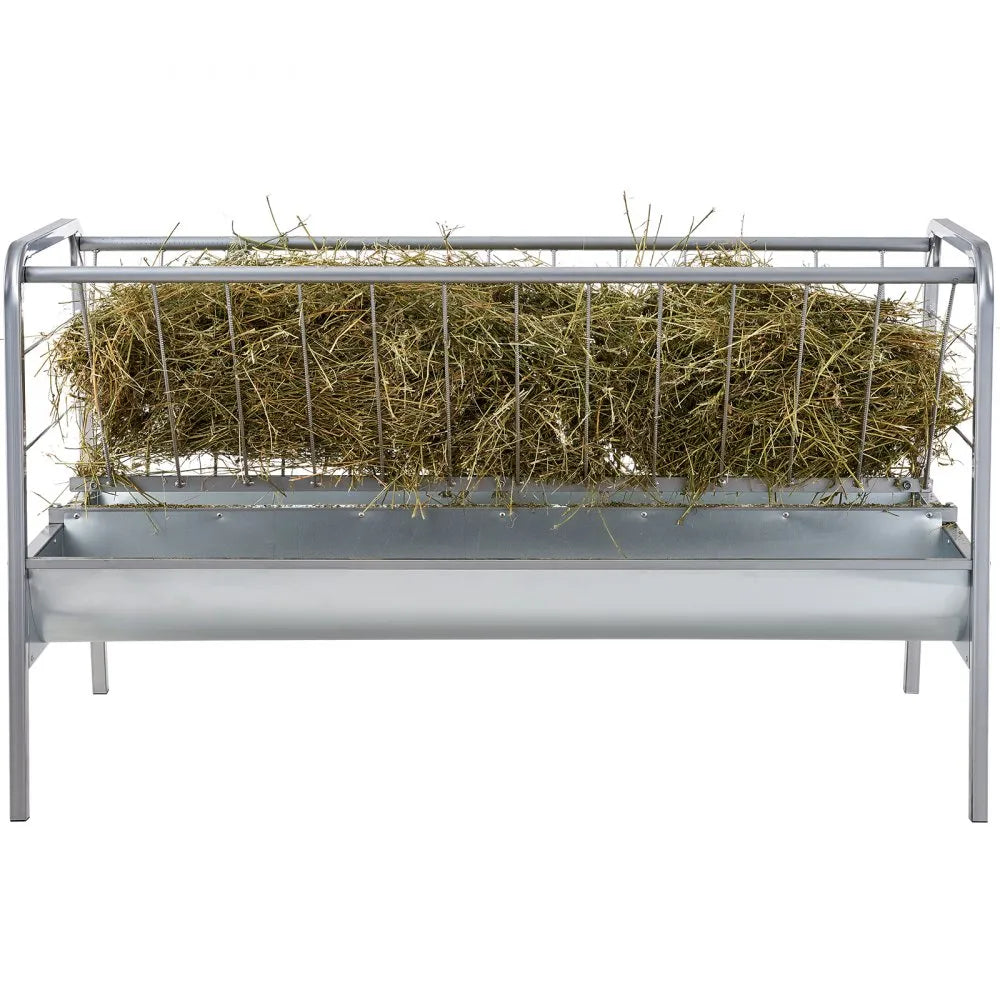 VEVOR Livestock Hay Feeder 2 in 1 Grain & Hay Feeder 80 Gallons for Sheep
