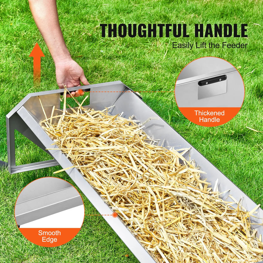 VEVOR Livestock Feeding Trough 22 Gallon Capacity 45