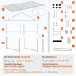 VEVOR Goat & Sheep Stand, 47x23 inch Livestock Stand, Metal Livestock Milking and Shearing Stand 21