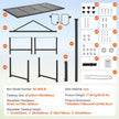 VEVOR Goat & Sheep Stand, 47x23 inch Livestock Stand, Metal Livestock Milking and Shearing Stand 21
