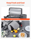VEVOR Beach Picnic Backpack Bag for 4 Person with Cooler Compartment Grey