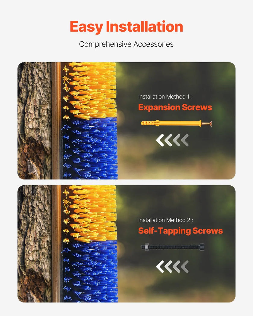 VEVOR Livestock Scratching Brush 4Pcs Itch Relief Horse Scratcher Brush 17.1 in