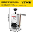 VEVOR Wire Stripping Machine Scrap Metal Recycle Tool Wire Stripping Tool 1.5-25 mm Cable Wire Stripping Machine  with 1 Cutting Blade Wire for Scrap Copper Wire Cable Stripping Cutters (2 Holes)