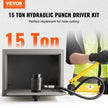 VEVOR 15 Ton Hydraulic Knockout Punch Driver Kit Hole Tool 1/2