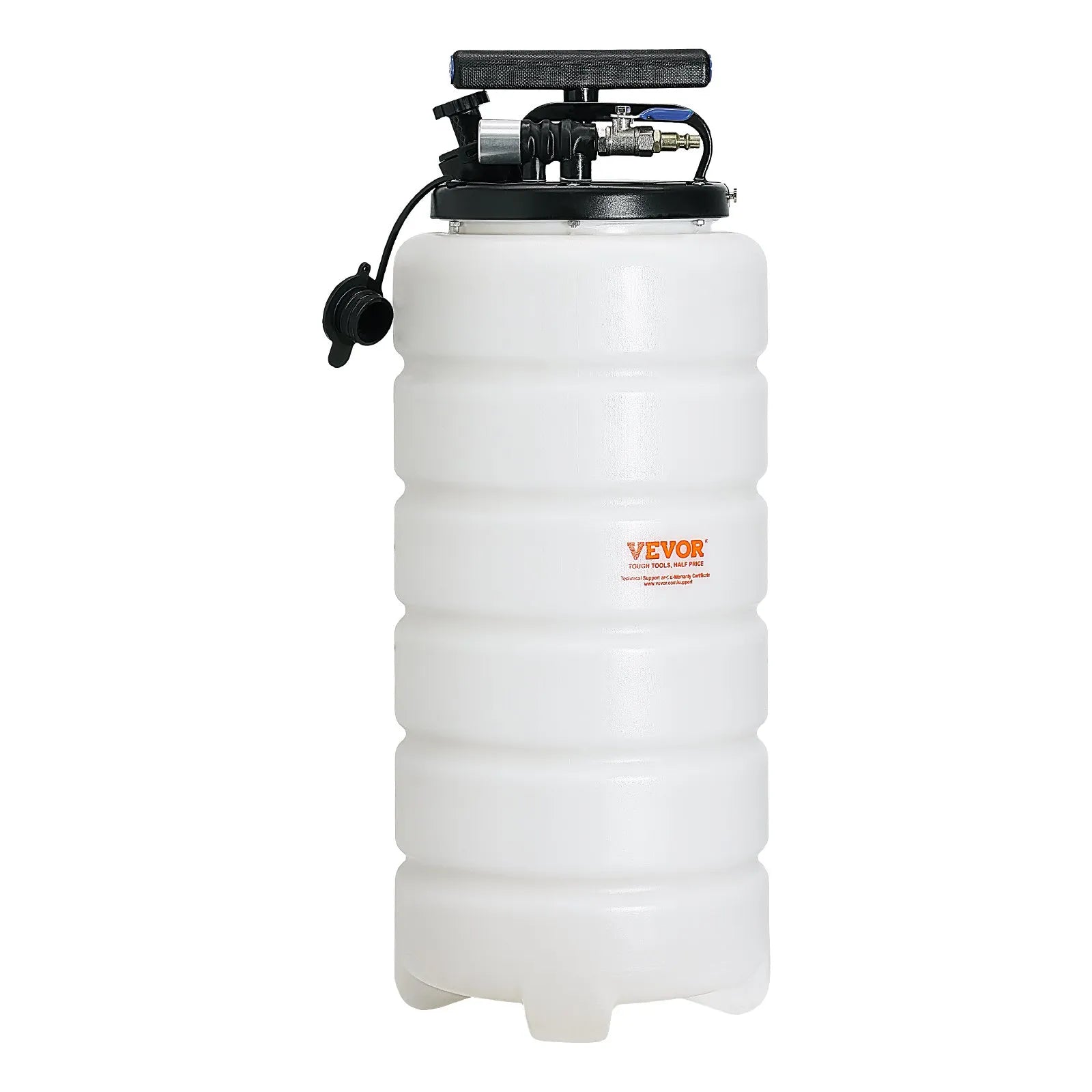VEVOR Fluid Extractor, 4 Gallons (15 Liters), Pneumatic/Manual Oil Changer Vacuum Fluid Extractor with Dipstick and Suction Hose, Oil Extractor Change Pump for Automotive Fluids Vacuum Evacuation