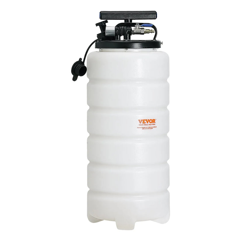 VEVOR Fluid Extractor, 4 Gallons (15 Liters), Pneumatic/Manual Oil Changer Vacuum Fluid Extractor with Dipstick and Suction Hose, Oil Extractor Change Pump for Automotive Fluids Vacuum Evacuation