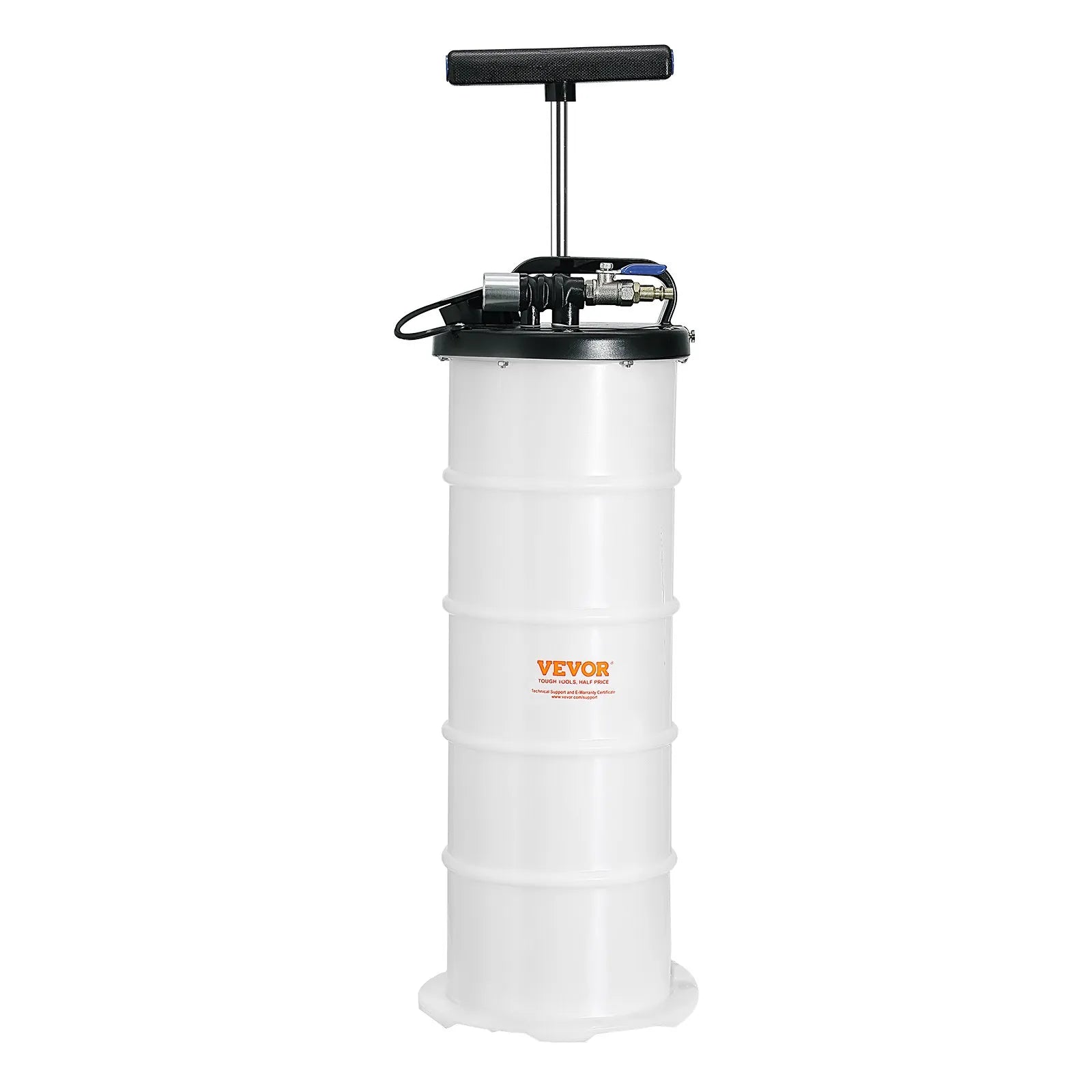 VEVOR Fluid Extractor, 1.74 Gallons (6.5 Liters), Pneumatic/Manual Oil Changer Vacuum Fluid Extractor with Dipstick and Suction Hose, Oil Extractor Change Pump for Automotive Fluids Vacuum Evacuation