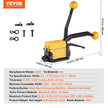 VEVOR Steel Strapping Tool for 1/2