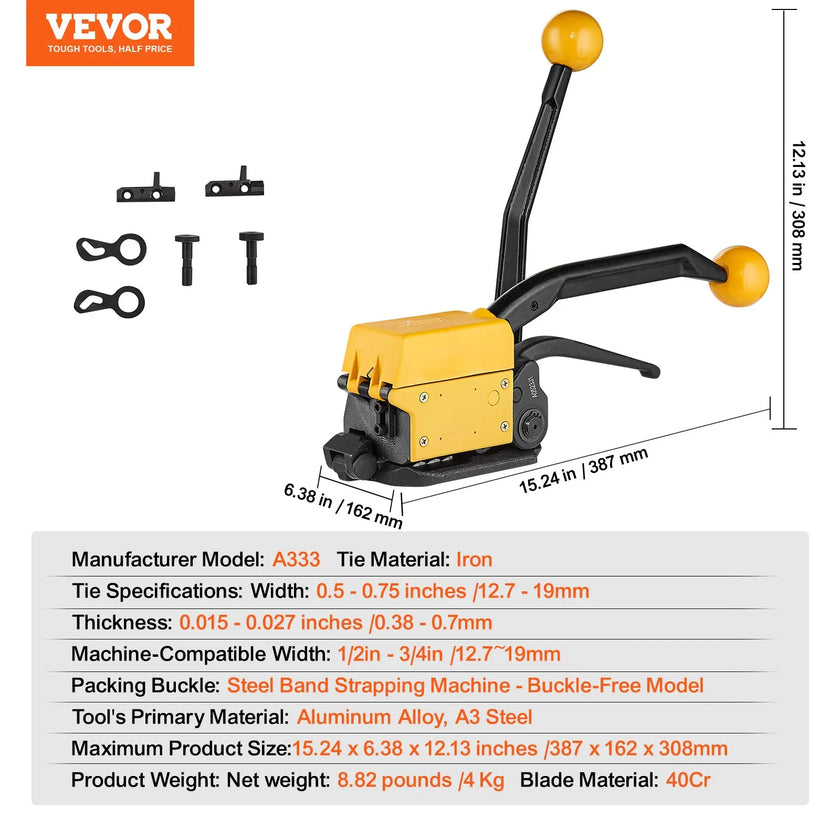 VEVOR Steel Strapping Tool for 1/2