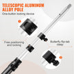 VEVOR Manual Pole Saw Extendable Tree Pruner 4.9-20 ft Aluminum Alloy Pole