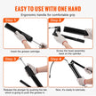 VEVOR Grease Gun, 10000 PSI Max. Working Pressure, 20 OZ / 600 CC Capacity Heavy Duty Lever Action Grease Gun Kit, Includes 18.5 Inch Flexible Hose, 2 Black Flat Couplers, and 1 Straight Metal Pipes