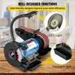 VEVOR 2 IN 1 2inch Belt Grinder for Knife Making 6inch 3450rpm per min Belt and Disc Bench Sander 90 Degree Belt Holder with Sturdy Base and LED Working Lamp