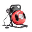 VEVOR Drain Cleaner Machine 50FT x 1/2Inch Manual Feed Snake Auger with 4 Cutter