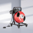 VEVOR Drain Cleaner Machine 50FT x 1/2 Inch Manual Feed Snake Auger with Wheels