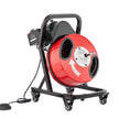 VEVOR Drain Cleaner Machine 50FT x 1/2 Inch Manual Feed Snake Auger with Wheels