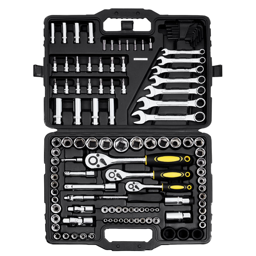 VEVOR 121-Piece Mechanics Tool Set 1/4