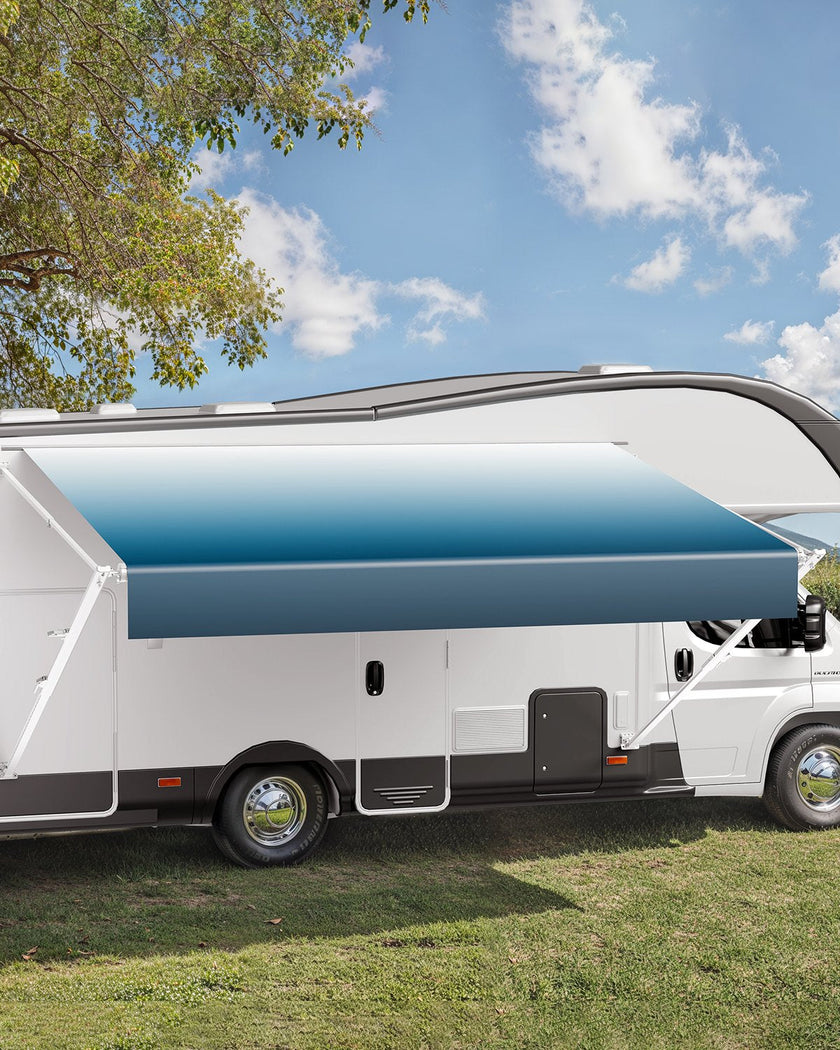 VEVOR 15' RV Replacement Awning Manual Trailer Awning for Most DC12V RVs