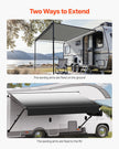 VEVOR 14' RV Replacement Awning Manual Trailer Awning for Most RVs