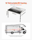 VEVOR 14' RV Replacement Awning Manual Trailer Awning for Most RVs