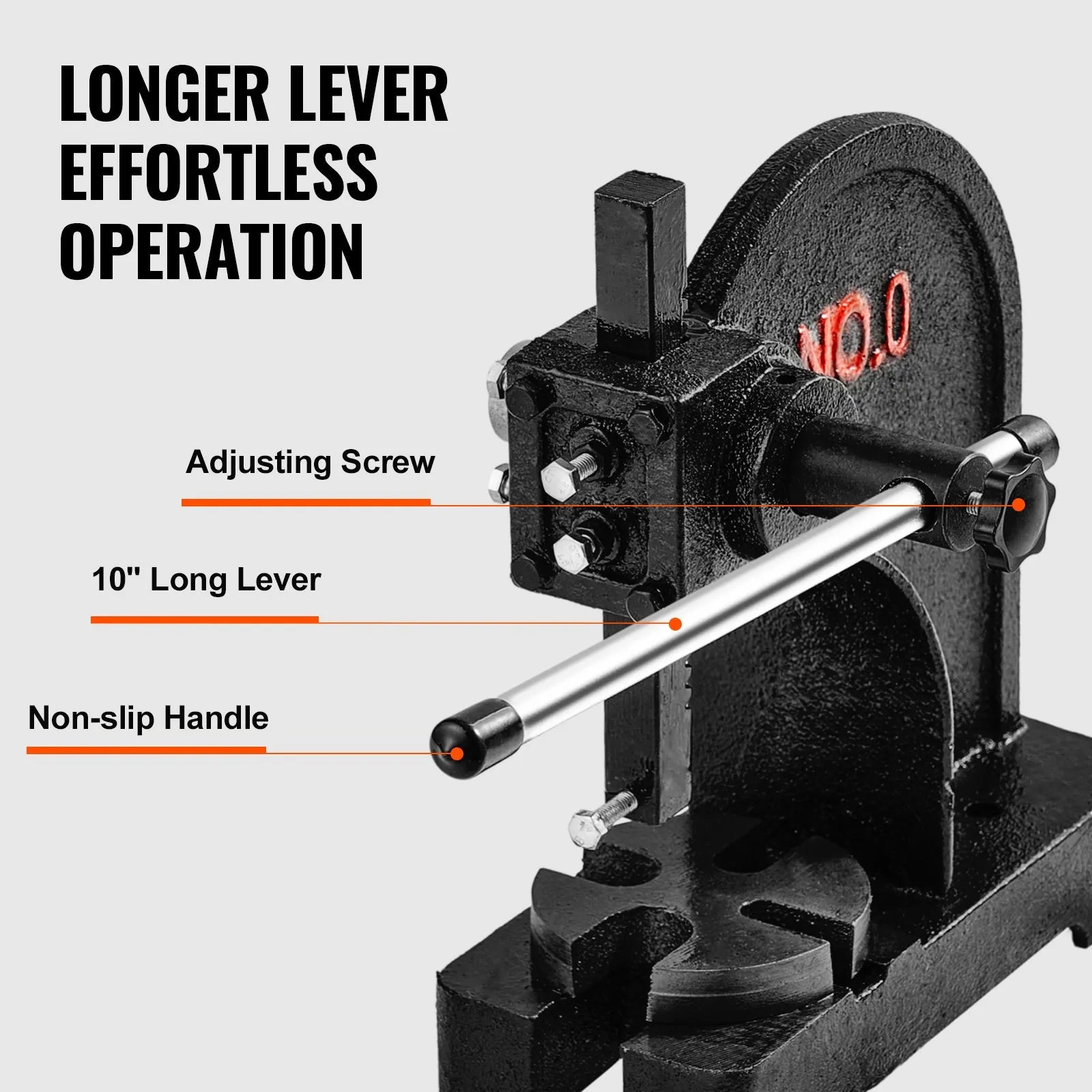 VEVOR Arbor Press, 0.5 Ton Manual Arbor Press, 4.6
