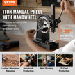 VEVOR Arbor Press, 1 Ton Manual Arbor Press with Handwheel, 5.9