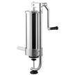 VEVOR Sausage Stuffer, 5LBS/3L Capacity, 304 Stainless Steel Vertical Sausage Stuffer, Sausage Filling Machine with 3 Stuffing Tubes, Suction Base and Manual Crank for Household or Commercial Use