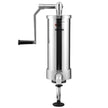 VEVOR Sausage Stuffer, 5LBS/3L Capacity, 304 Stainless Steel Vertical Sausage Stuffer, Sausage Filling Machine with 3 Stuffing Tubes, Suction Base and Manual Crank for Household or Commercial Use