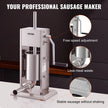 VEVOR Sausage Stuffer 5LBS/3L Capacity Homemade Sausage Maker Stainless Steel