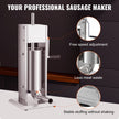 VEVOR Sausage Stuffer 8LBS/5L Capacity Homemade Sausage Maker Stainless Steel