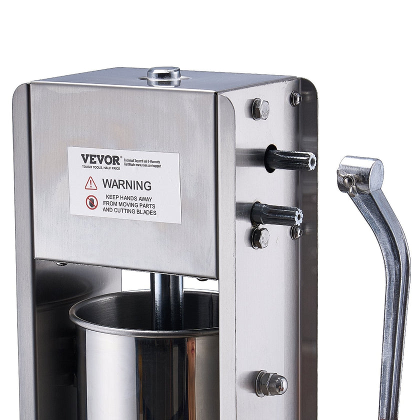 VEVOR Manual Sausage Stuffer 7 L Vertical Sausage Machine 304 Stainless Steel