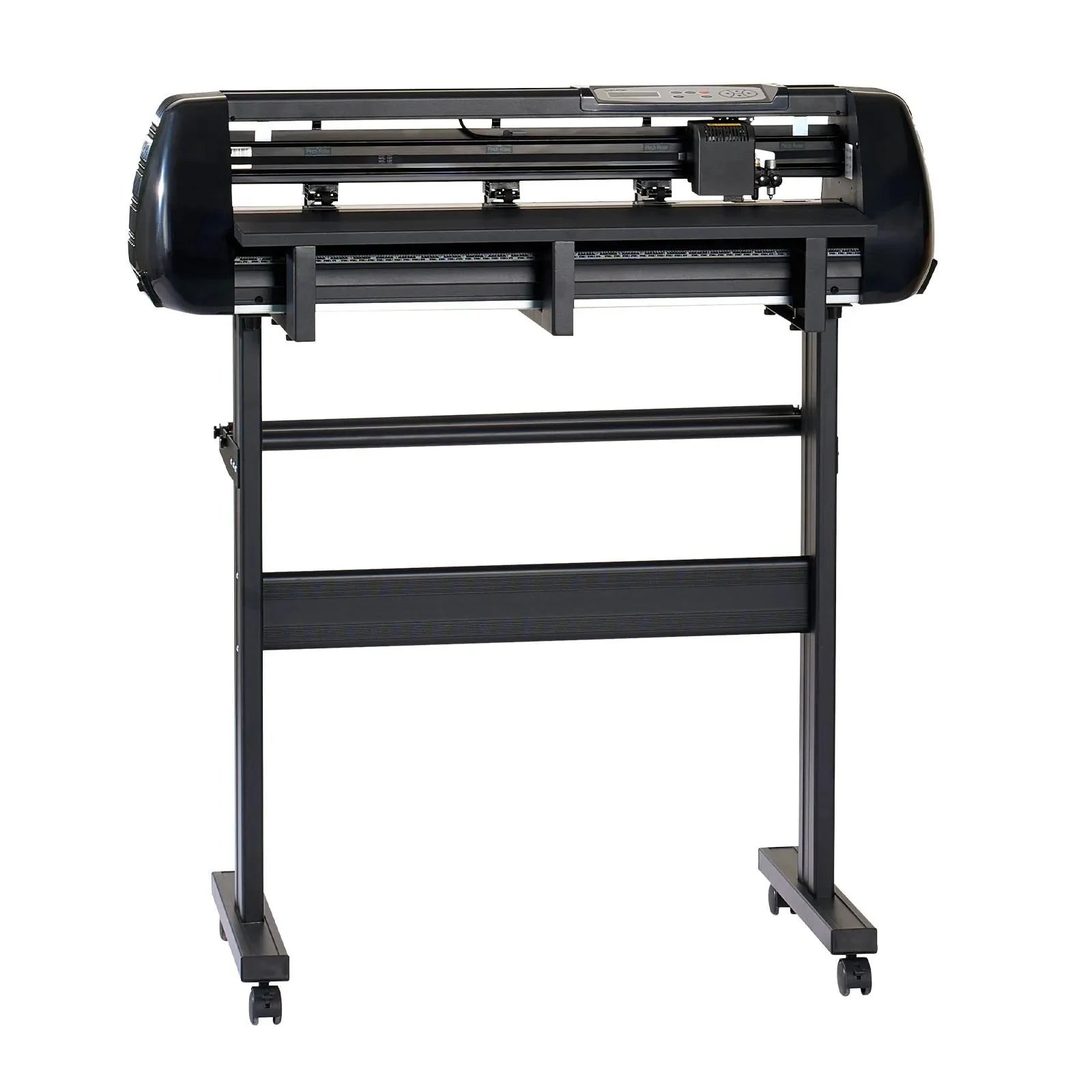 VEVOR Vinyl Cutter Machine, 28 inch Max Feed Width, Dual Blades, Adjustable Force and Speed, LED Display, Vinyl Plotter Cutter Printer Bundle with Sticker Sheets, Transfer Film, Signmaster Software