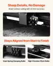 VEVOR Vinyl Cutter Machine, 28 inch Max Feed Width, Dual Blades, Adjustable Force and Speed, LED Display, Vinyl Plotter Cutter Printer with Signmaster Software for Compatible with Windows and macOS
