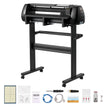 VEVOR Vinyl Cutter Machine, 28 inch Max Feed Width, Dual Blades, Adjustable Force and Speed, LED Display, Vinyl Plotter Cutter Printer with Signmaster Software for Compatible with Windows and macOS