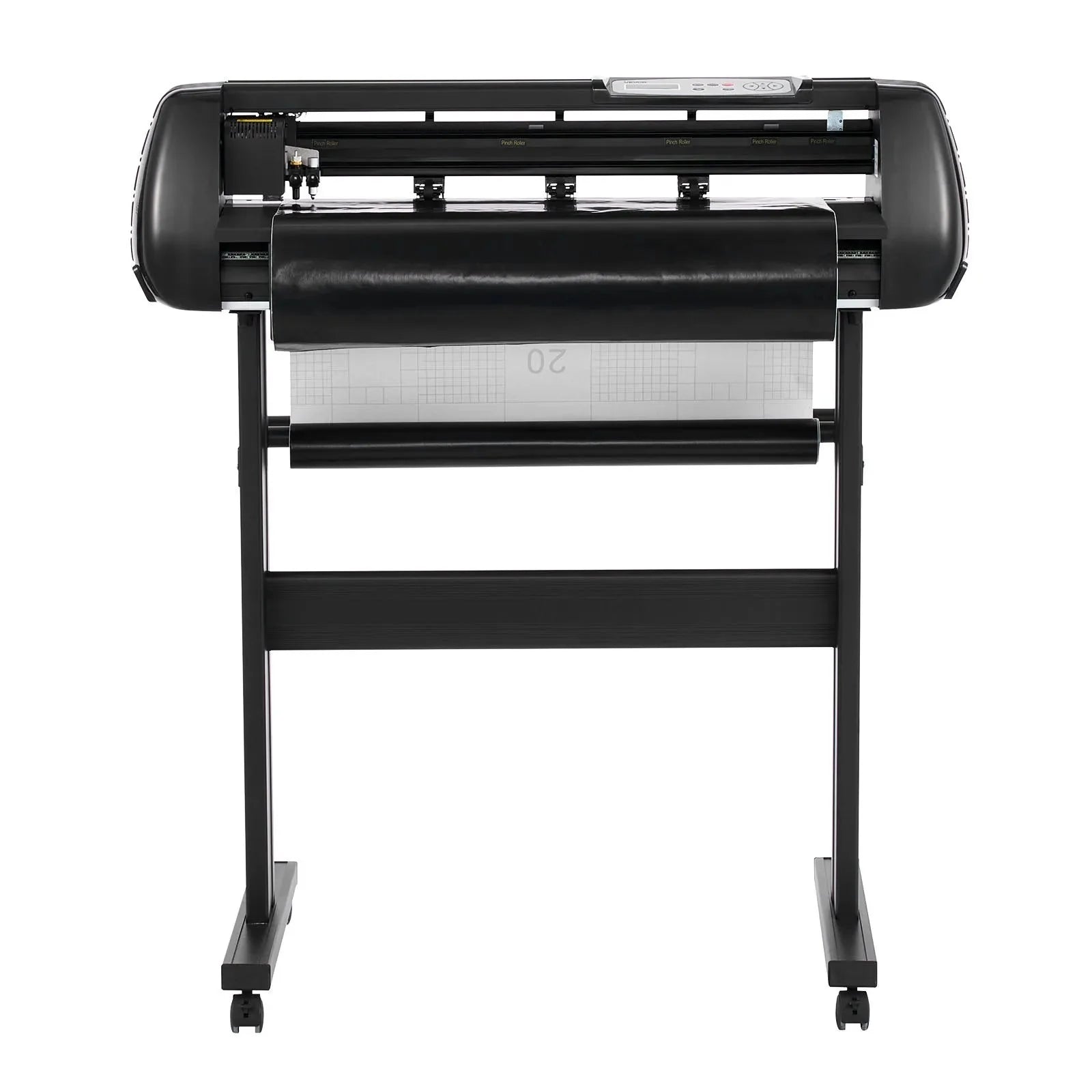 VEVOR Vinyl Cutter Machine, 28 inch Max Feed Width, Dual Blades, Adjustable Force and Speed, LED Display, Vinyl Plotter Cutter Printer with Signmaster Software for Compatible with Windows and macOS
