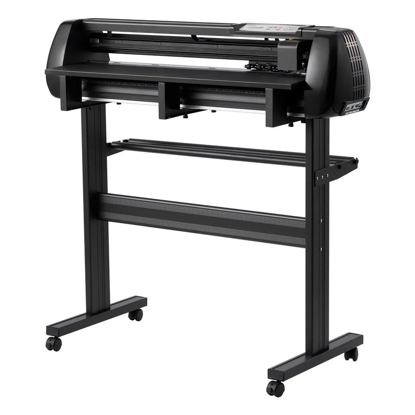 VEVOR Vinyl Cutter Machine, 34 inch Max Feed Width, Dual Blades, Adjustable Force and Speed, LED Display, Vinyl Plotter Cutter Printer with Signmaster Software for Compatible with Windows and macOS