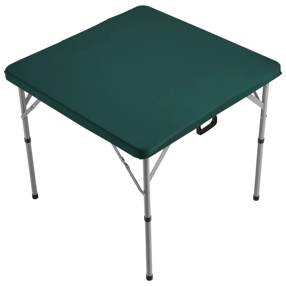 VEVOR Mahjong Table Fold-in-Half 4 Player Card Table & Wear-Resistant Tabletop
