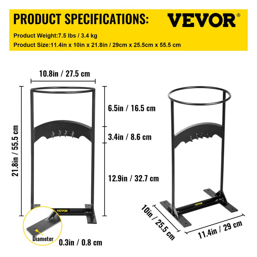 VEVOR Firewood Splitter, Q235 Steel Wood Splitter Wedge, for Splitting 8