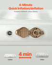 VEVOR Air Mattress with Frame & Pump 2 Person Blow Up Camping Mattress 600lbs