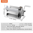 VEVOR Manual Dough Sheeter Machine Max 1/2