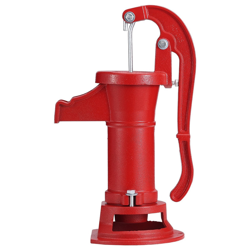 VEVOR Antique Well Hand Pitcher Pump, 25 ft Maximum Lift, Cast Iron Manual Hand Water Pump with Ergonomic Handle G1-5/8