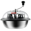 VEVOR Leaf Bowl Trimmer, 16'' Trimmer Bowl, Manual Bud Trimmer with Stainless-Steel Blades for Twisted Spin Cut, Clear Visibility Dome, Foldable Herb Drying Rack and Hand Pruner Included