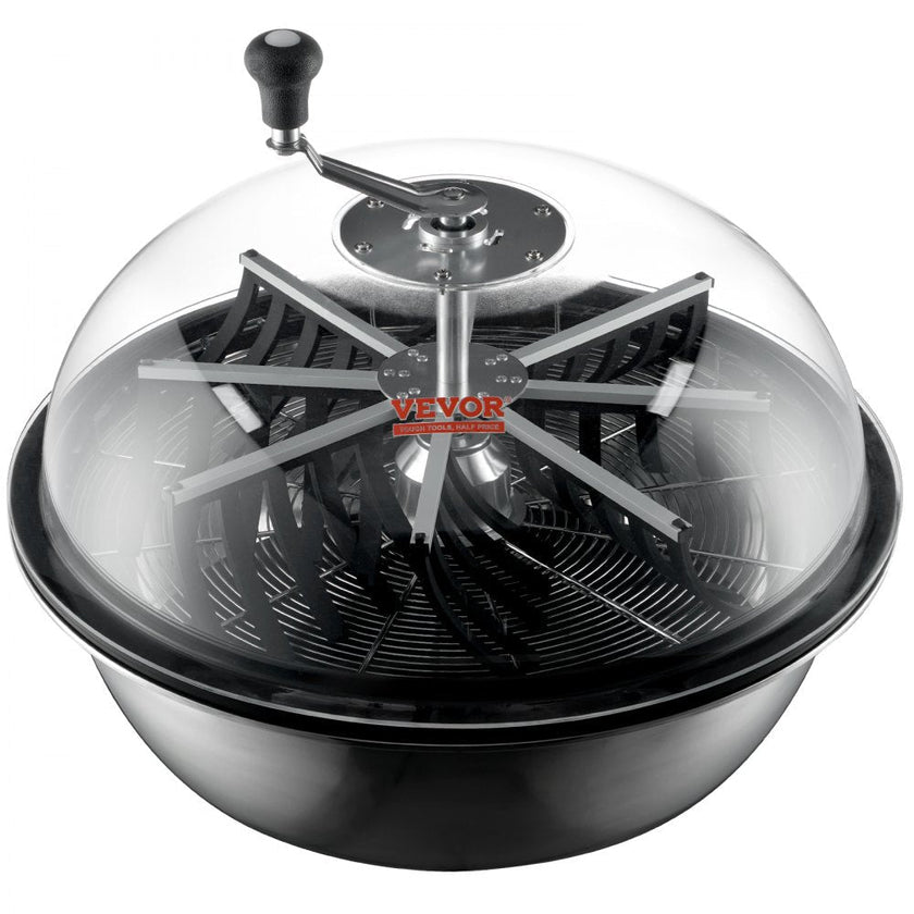 VEVOR Leaf Bowl Trimmer, 24'' Trimmer Bowl, Manual Bud Trimmer with Stainless-Steel Blades for Twisted Spin Cut, Clear Visibility Dome and Hand Pruner Included, for Cutting Leaves, Buds, Flowers