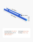 VEVOR Concrete Screed 48 in Concrete Leveling Tool with Detachable Handle Clamp