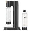 VEVOR Sparkling Water Maker, Soda Maker Machine for Home Carbonating, Seltzer Water Starter Kit with 2 BPA-free 1L PET Bottles, Compatible with Mainstream Screw-in 60L CO2 Cylinder(NOT Included) Black