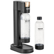 VEVOR Sparkling Water Maker, Soda Maker Machine for Home Carbonating, Seltzer Water Starter Kit with 2 BPA-free 1L PET Bottles, Compatible with Mainstream Screw-in 60L CO2 Cylinder(NOT Included) Black