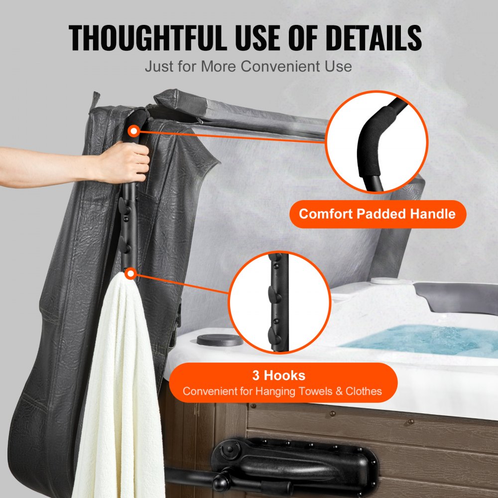 VEVOR Hot Tub Cover Lift, Spa Cover Lift, Height 31.5