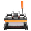 VEVOR Leather Cutting Machine, 7.1 x 3.9 in Embossing Plate Manual Die Cutter, 0.47 in Pressure Stroke Leather Embossing Machine, Dual Guide Shafts Die Cut Machine for Various of Materials