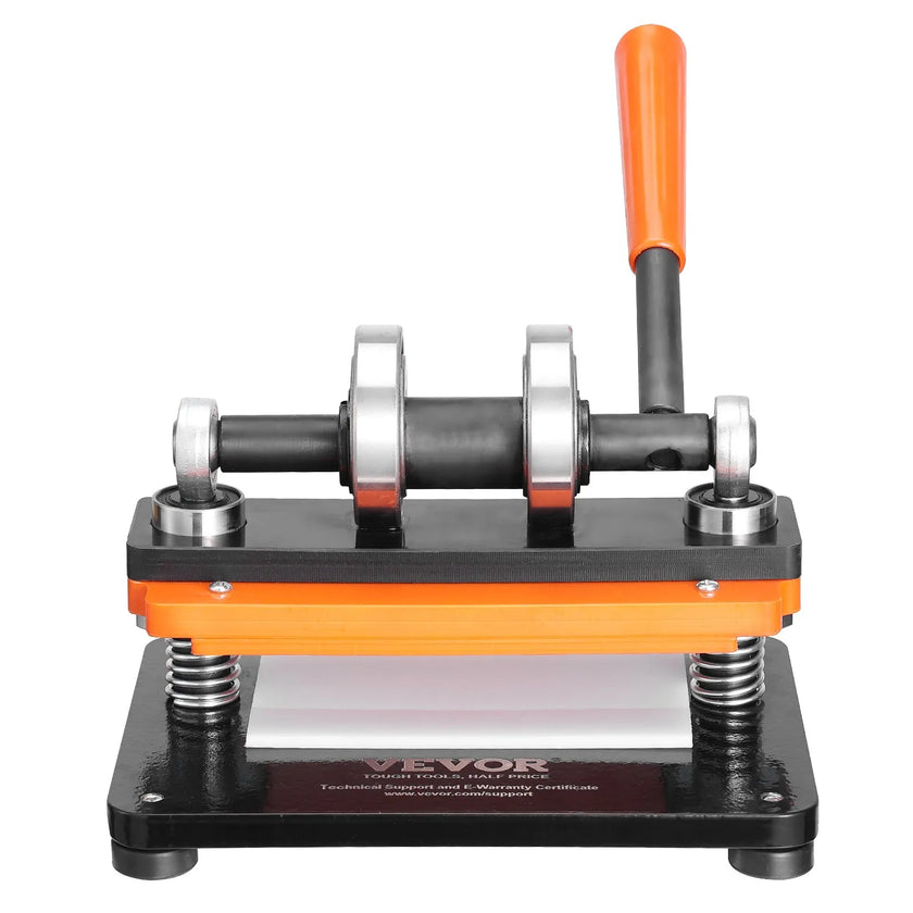 VEVOR Leather Cutting Machine, 7.1 x 3.9 in Embossing Plate Manual Die Cutter, 0.47 in Pressure Stroke Leather Embossing Machine, Dual Guide Shafts Die Cut Machine for Various of Materials